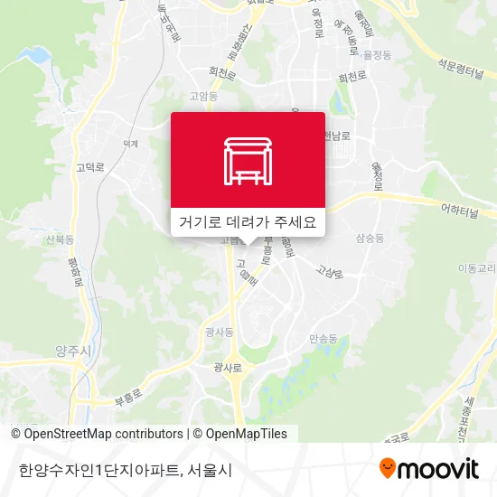 한양수자인1단지아파트 지도