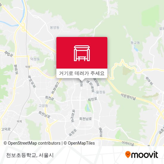 천보초등학교 지도