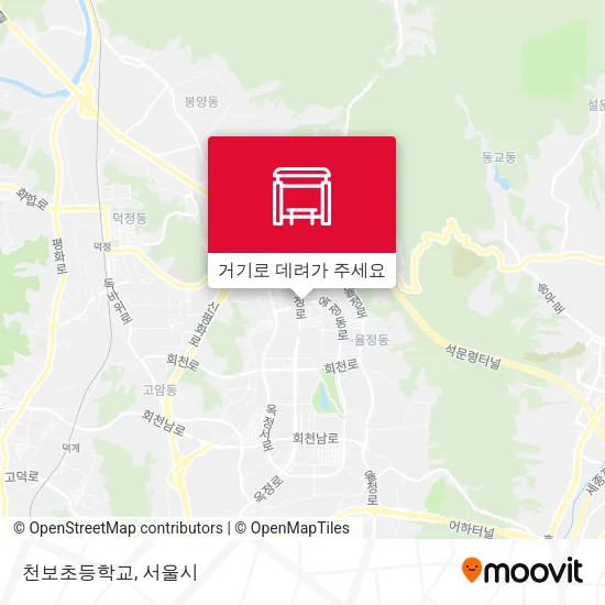 천보초등학교 지도