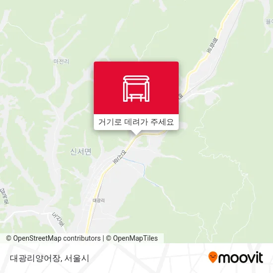 대광리양어장 지도