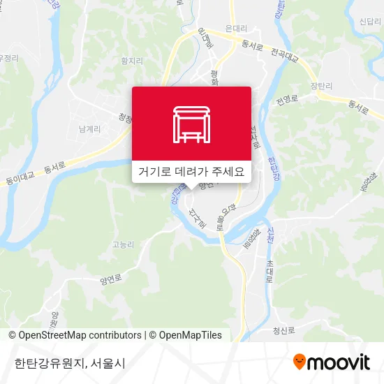 한탄강유원지 지도