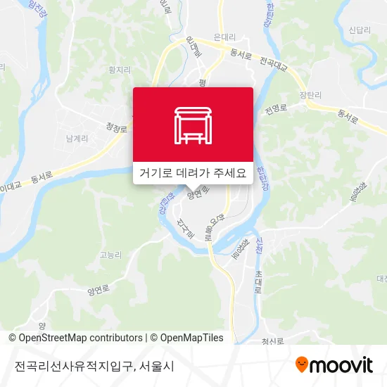 전곡리선사유적지입구 지도