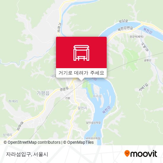 자라섬입구 지도