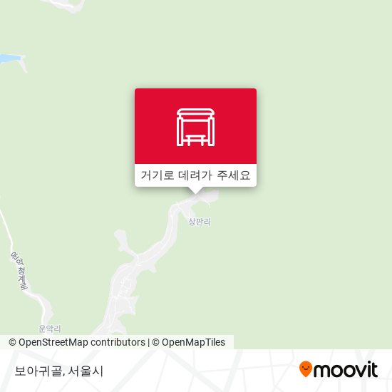 보아귀골 지도