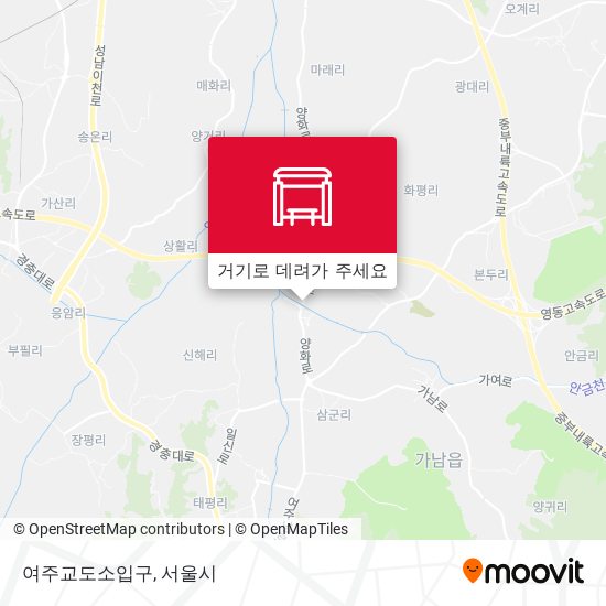 여주교도소입구 지도