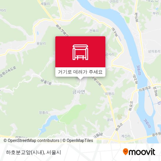 하호분교앞(시내) 지도