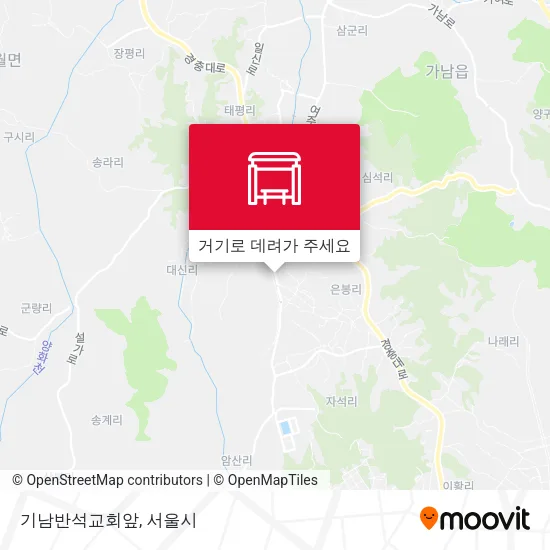 기남반석교회앞 지도