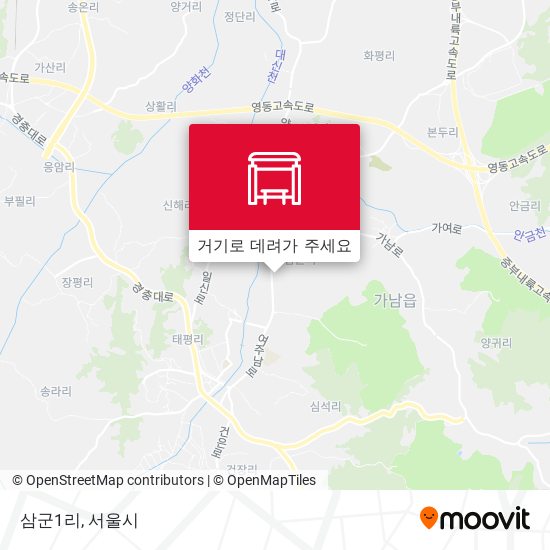 삼군1리 지도