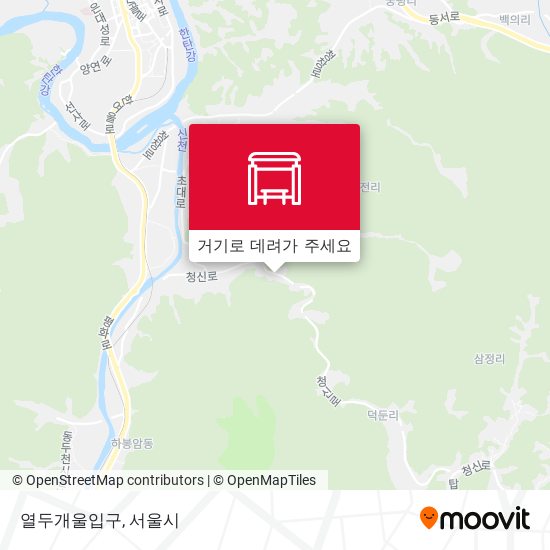 열두개울입구 지도