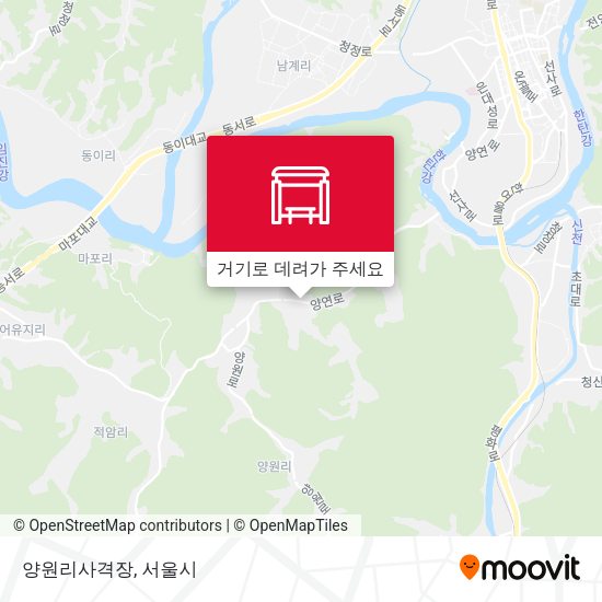 양원리사격장 지도
