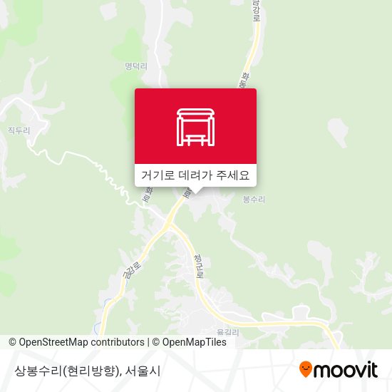 상봉수리(현리방향) 지도