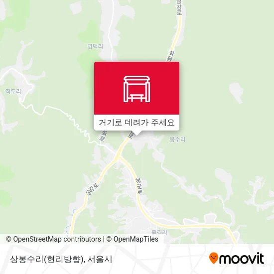 상봉수리(현리방향) 지도