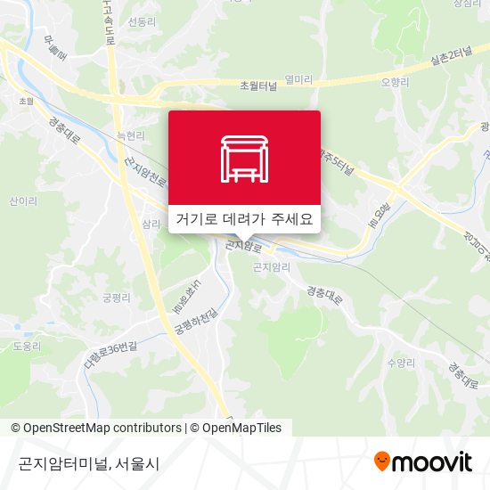곤지암터미널 지도