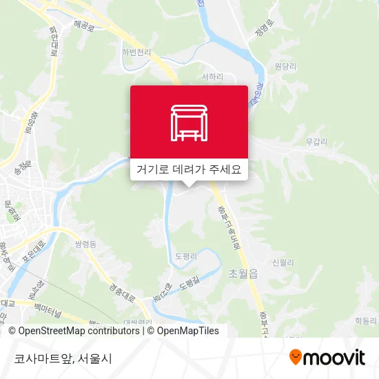 코사마트앞 지도