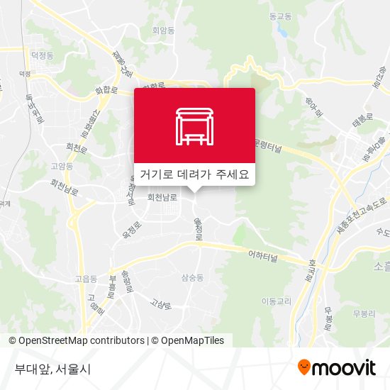 부대앞 지도