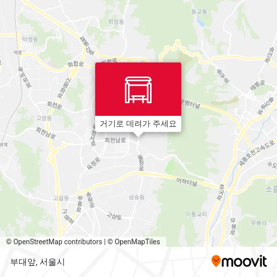 부대앞 지도