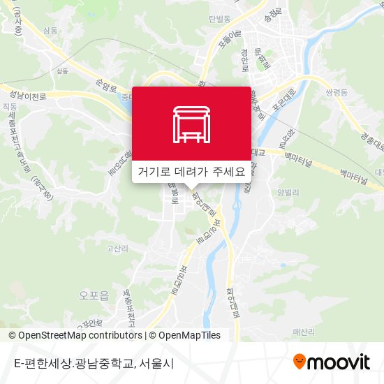 E-편한세상.광남중학교 지도
