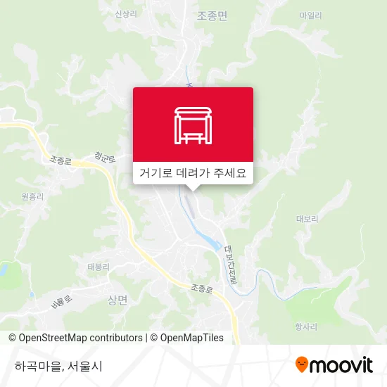 하곡마을 지도