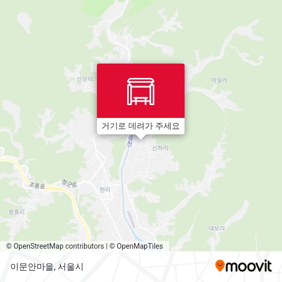 이문안마을 지도