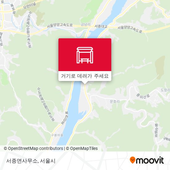 서종면사무소 지도