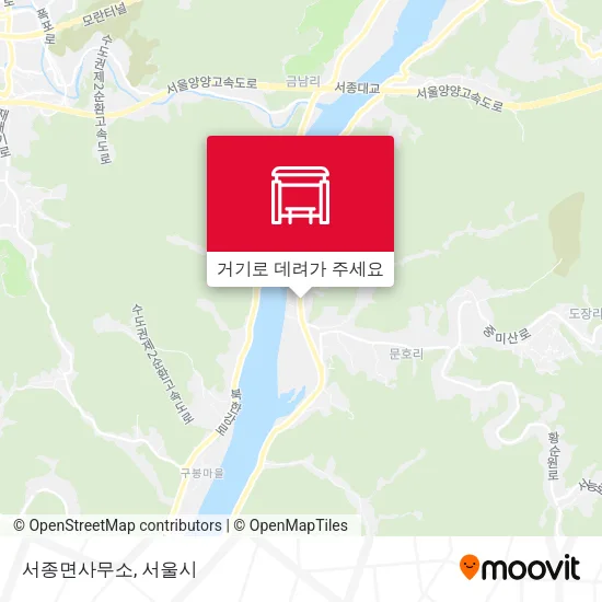 서종면사무소 지도