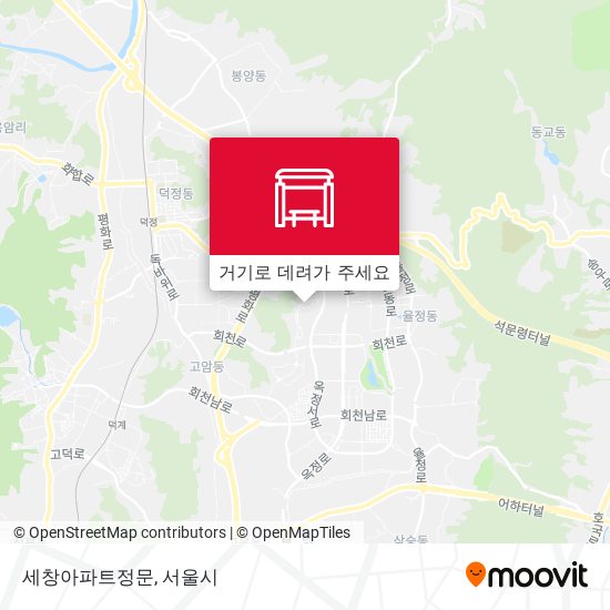 세창아파트정문 지도