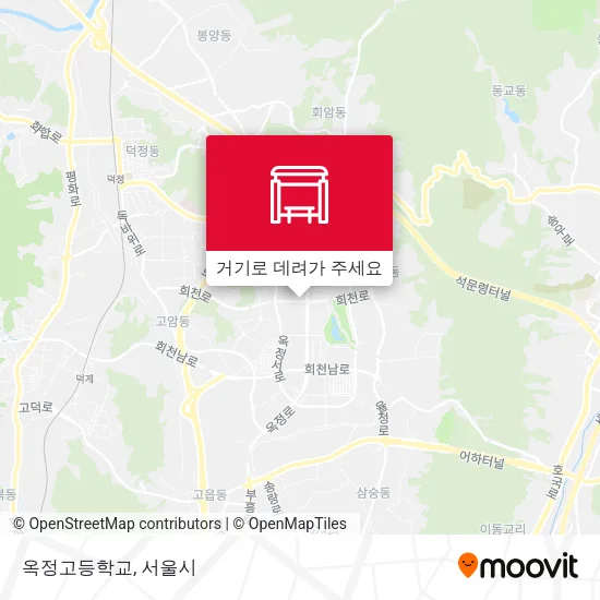 옥정고등학교 지도