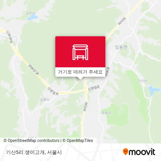 기산5리.생이고개 지도