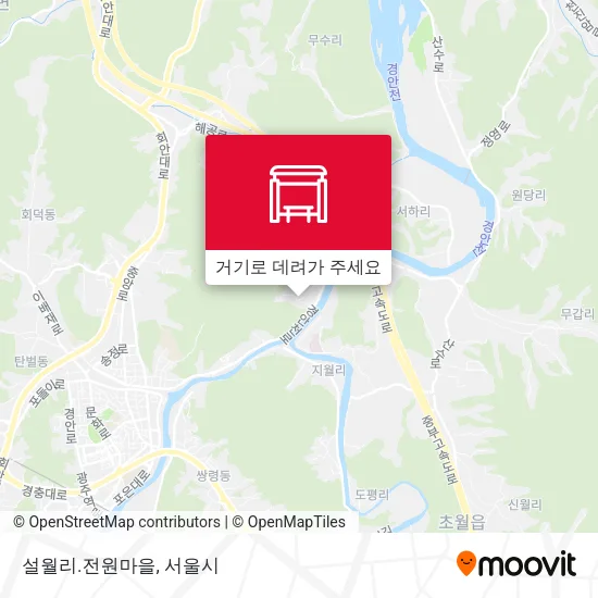 설월리.전원마을 지도
