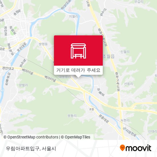 우림아파트입구 지도