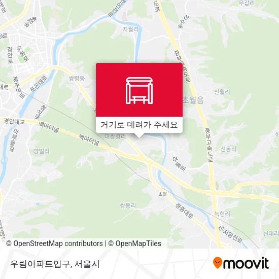 우림아파트입구 지도
