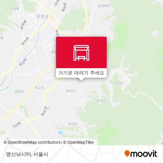 명산낚시터 지도