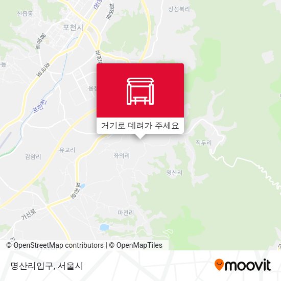 명산리입구 지도