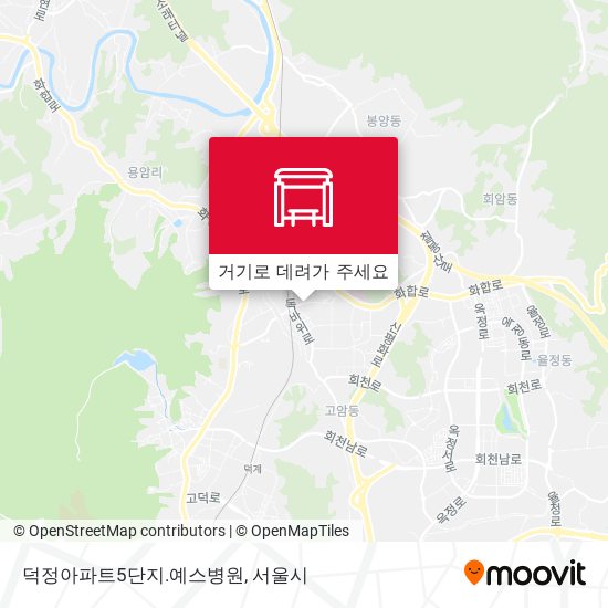 덕정아파트5단지.예스병원 지도
