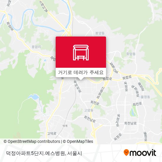 덕정아파트5단지.예스병원 지도