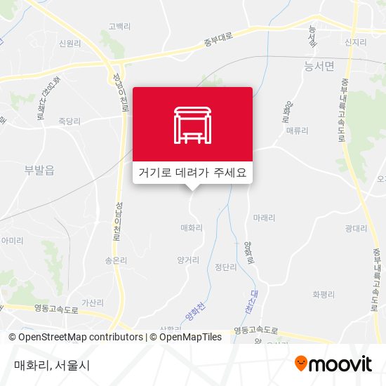 매화리 지도