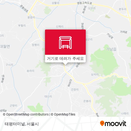 태평터미널 지도