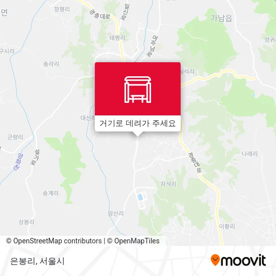 은봉리 지도