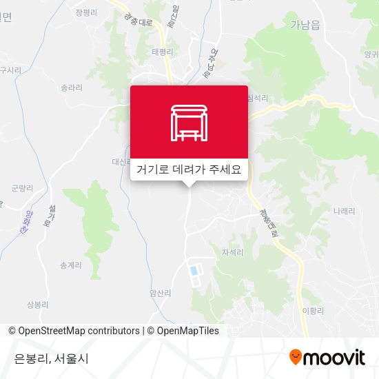 은봉리 지도