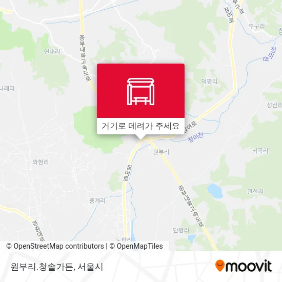 원부리.청솔가든 지도