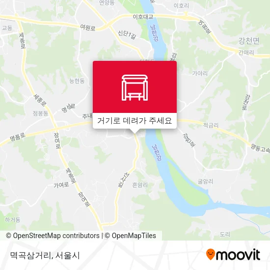 멱곡삼거리 지도