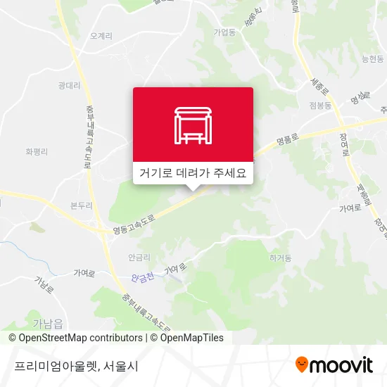 프리미엄아울렛 지도