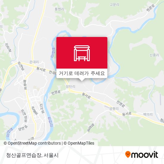 청산골프연습장 지도