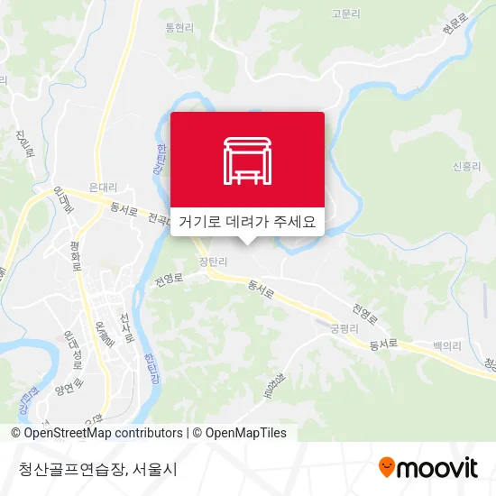 청산골프연습장 지도