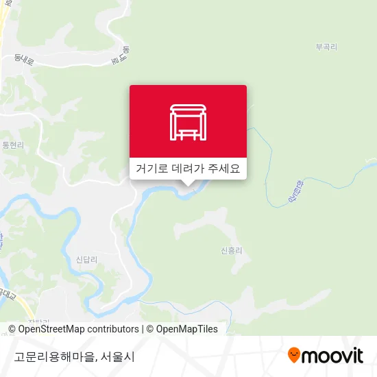 고문리용해마을 지도