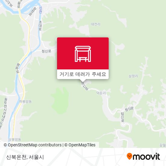 신북온천 지도
