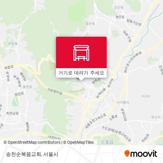 송천순복음교회 지도