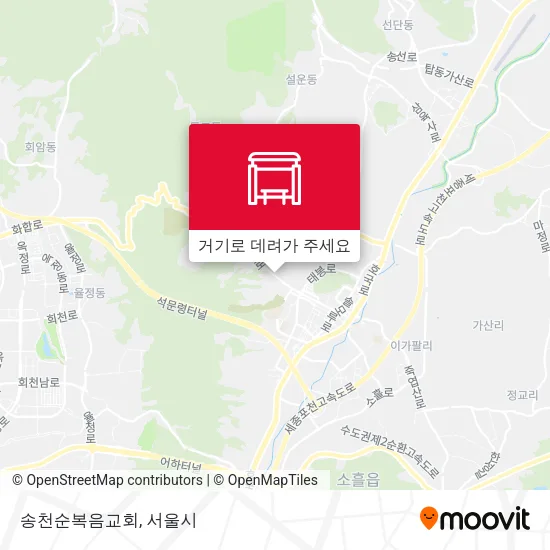 송천순복음교회 지도