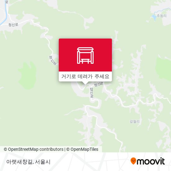 아랫새창길 지도