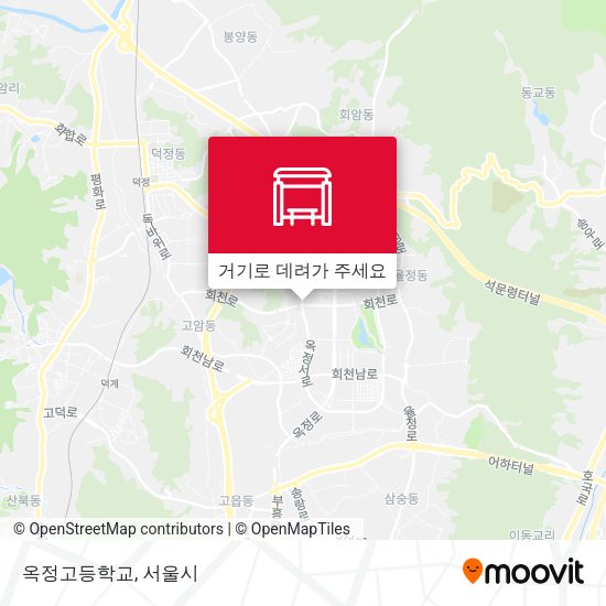옥정고등학교 지도
